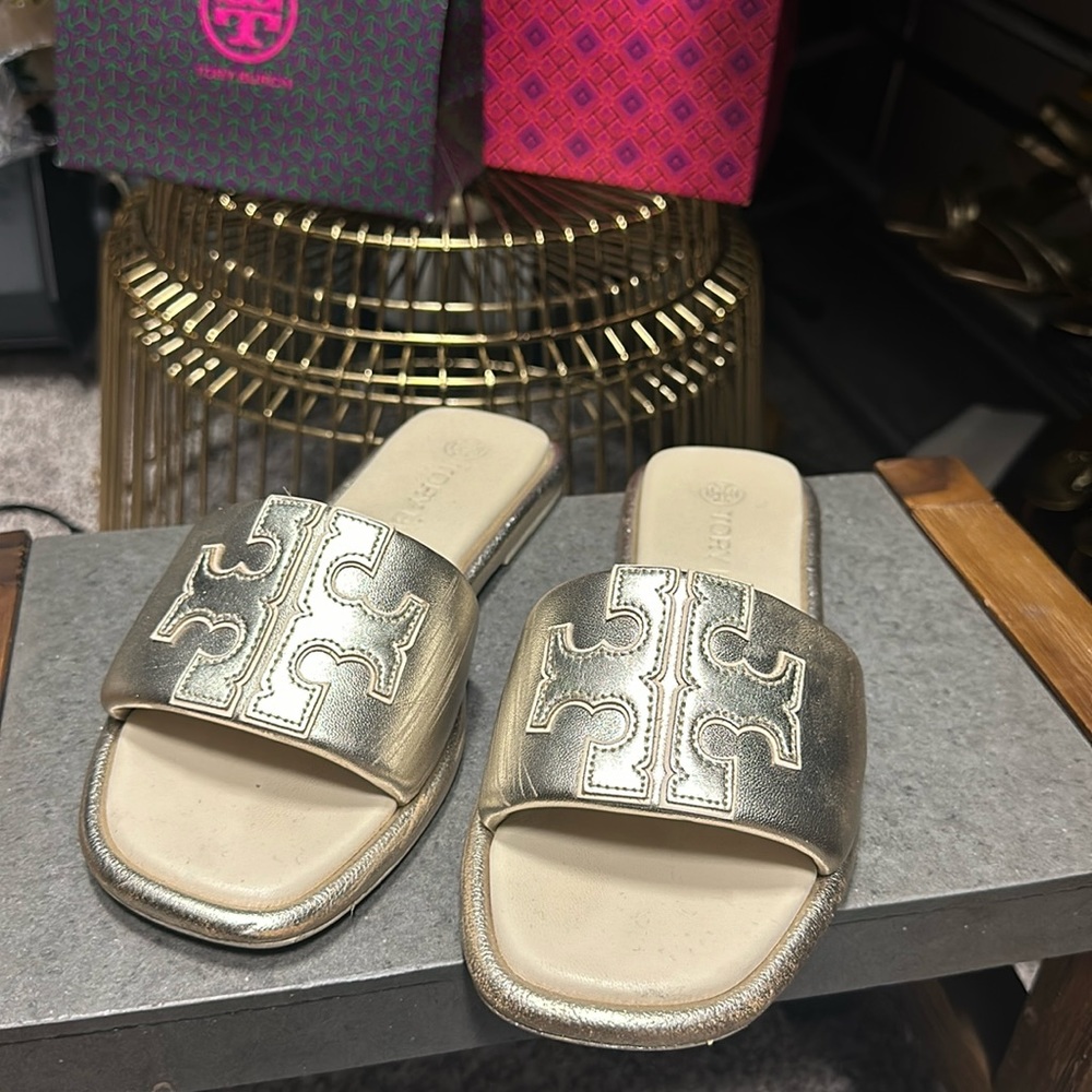 Tory Burch Double T Sport Slide
